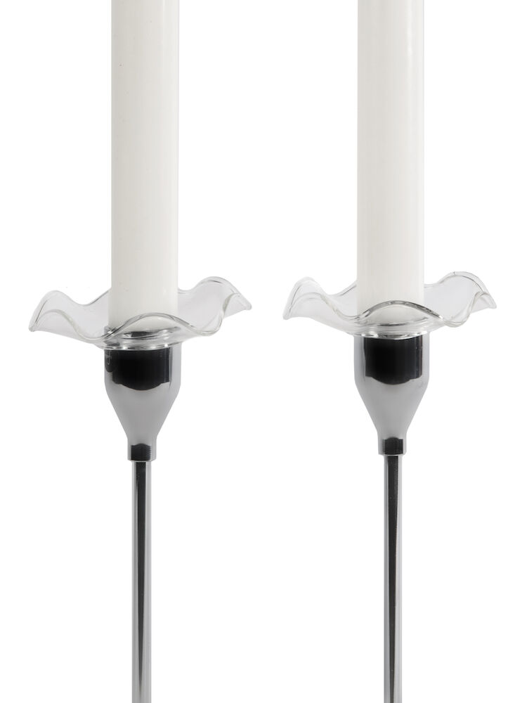 Gadżet reklamowy - Osłonki na świecę VIVA 2-szt, przezroczysty