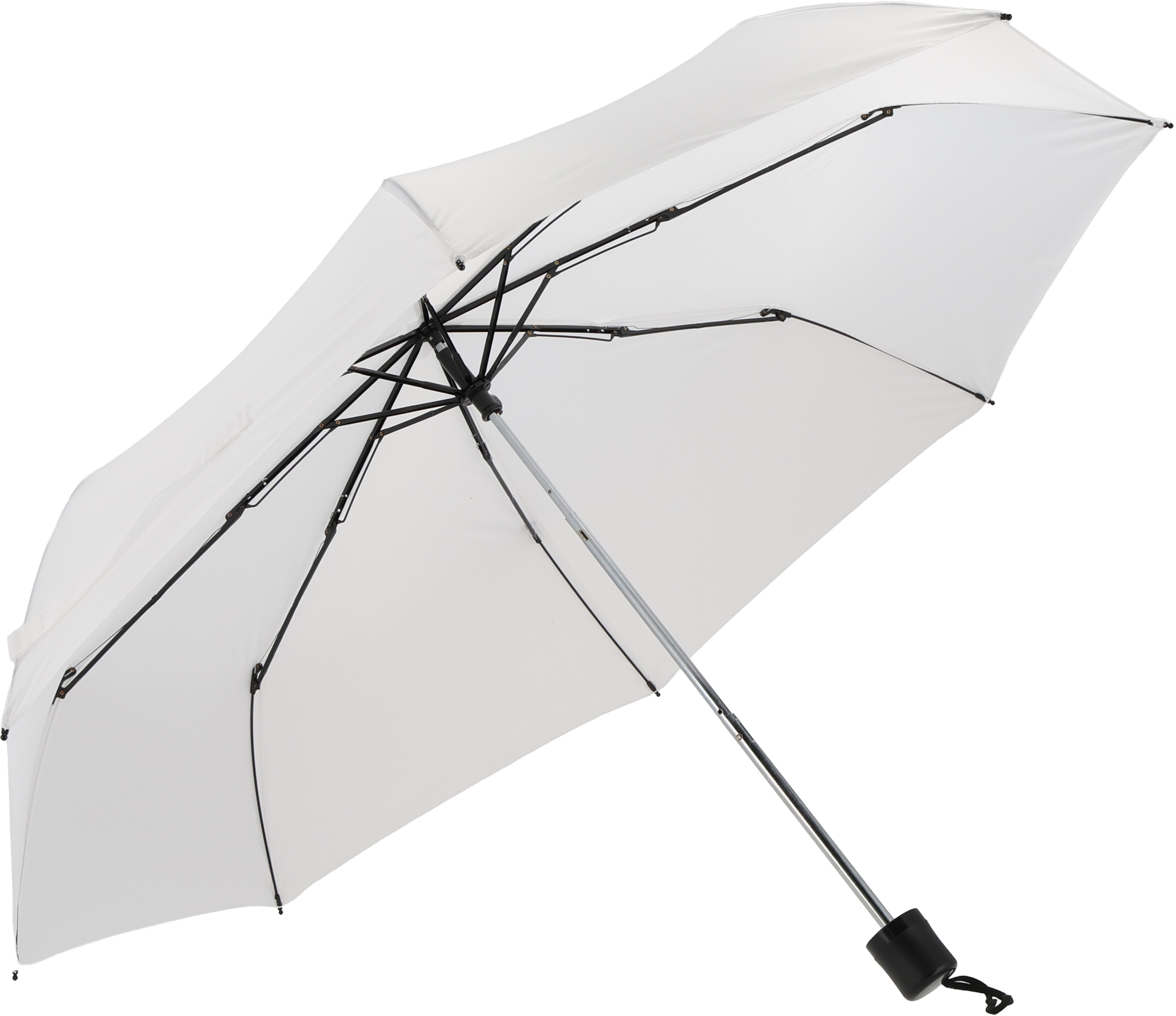 Parasol manualny rPET Ø98 cm NORTHAMPTON Biały 433606 