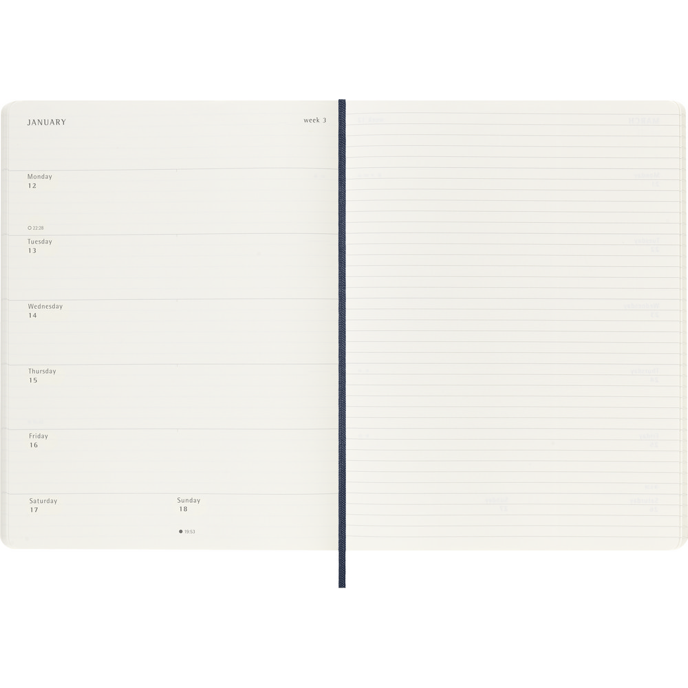 Kalendarz MOLESKINE Ciemnoniebieski VM493-27/2027 (5)