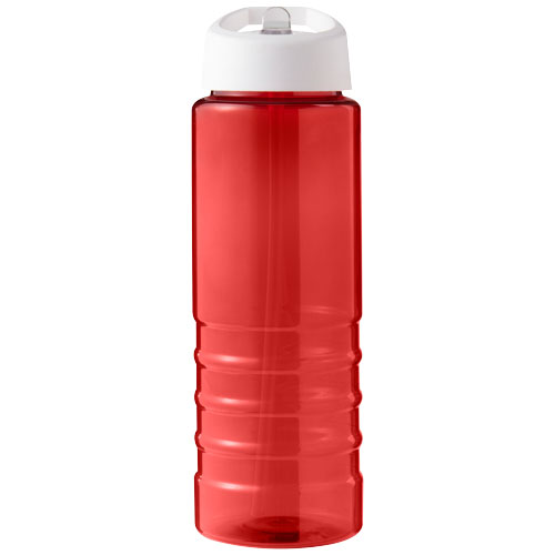 H2O Active® Eco Treble bidon z pokrywką z tutką o pojemności 750 ml  Czerwony-Biały 21048207 (2)