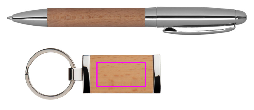 Brelok, tył