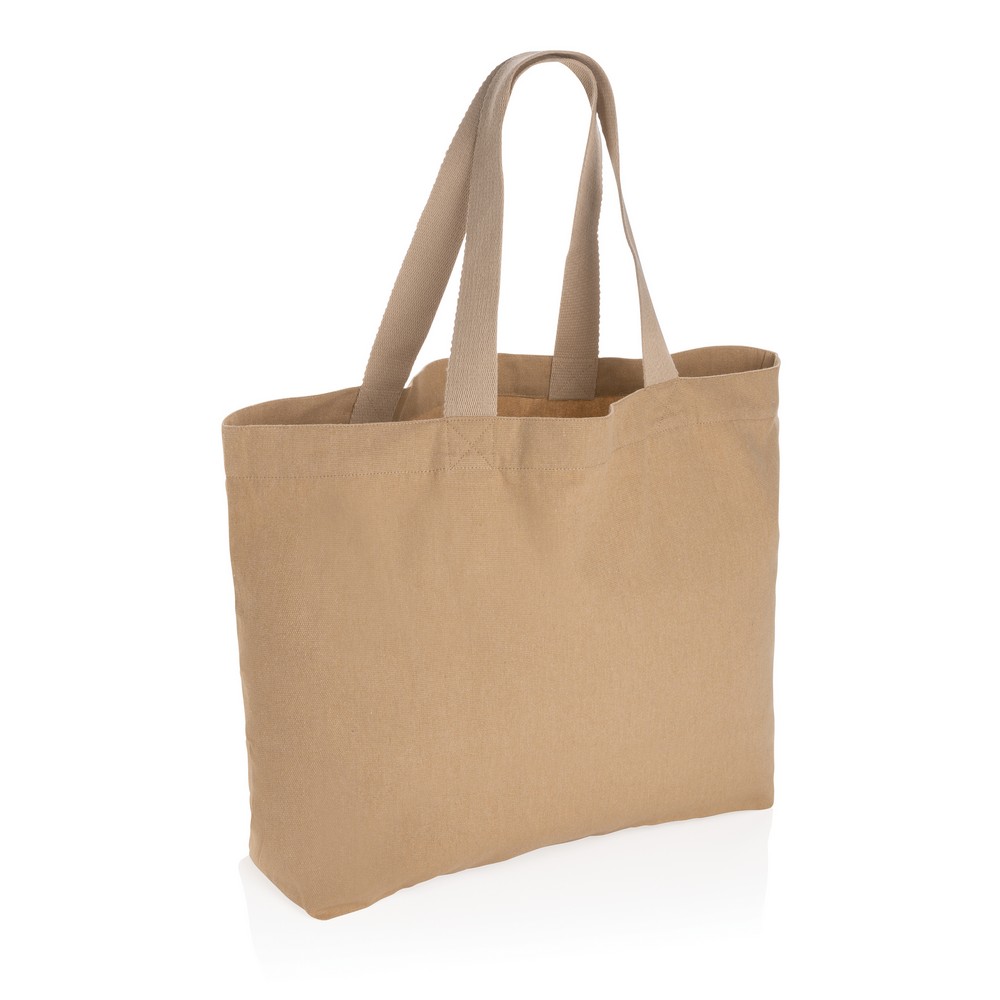 Torba na zakupy AWARE™, bawełna z recyklingu Brązowy P762.959 
