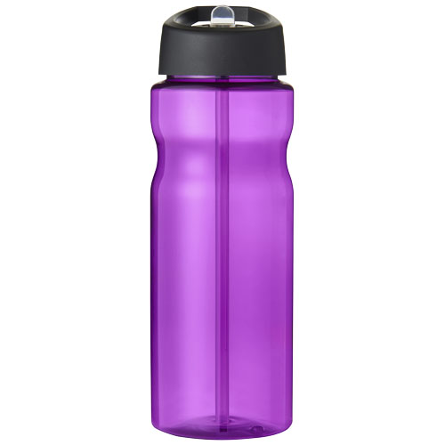 Bidon H2O Eco o pojemności 650 ml z wieczkiem z dzióbkiem Fioletowy-Czarny 21009913 (2)
