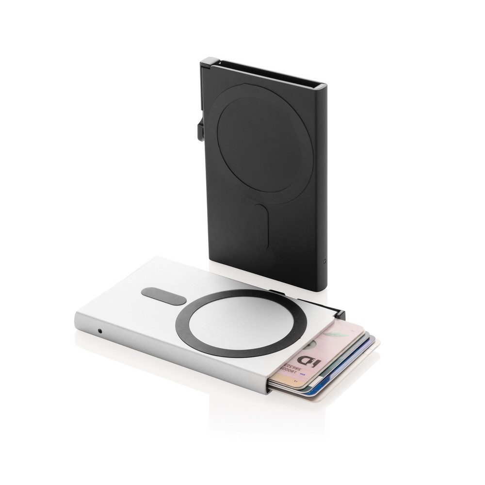 Magnetyczne etui na kartę kredytową, ochrona RFID Black P820.9501 (6)