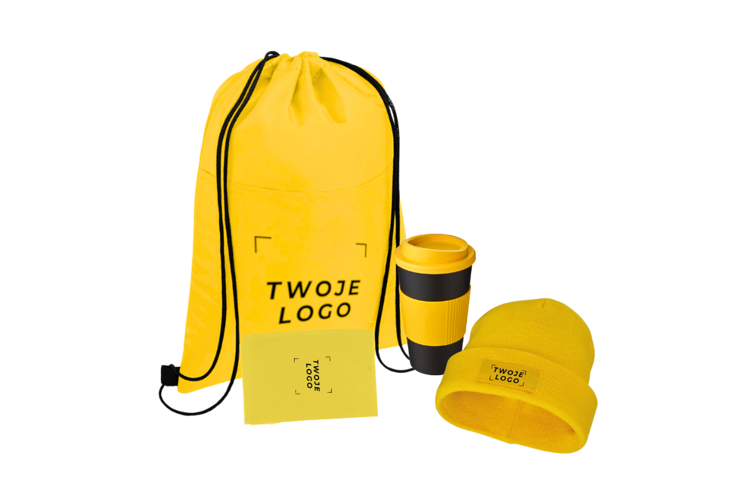 Gadżet reklamowy - 20x Zestaw gadżetów Hello Yellow