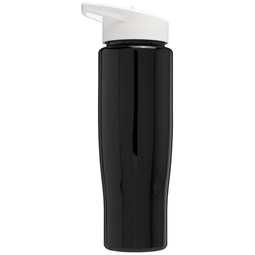 Bidon H2O Tempo® o pojemności 700 ml z wieczkiem z słomką Czarny-Biały 21004409 (3)