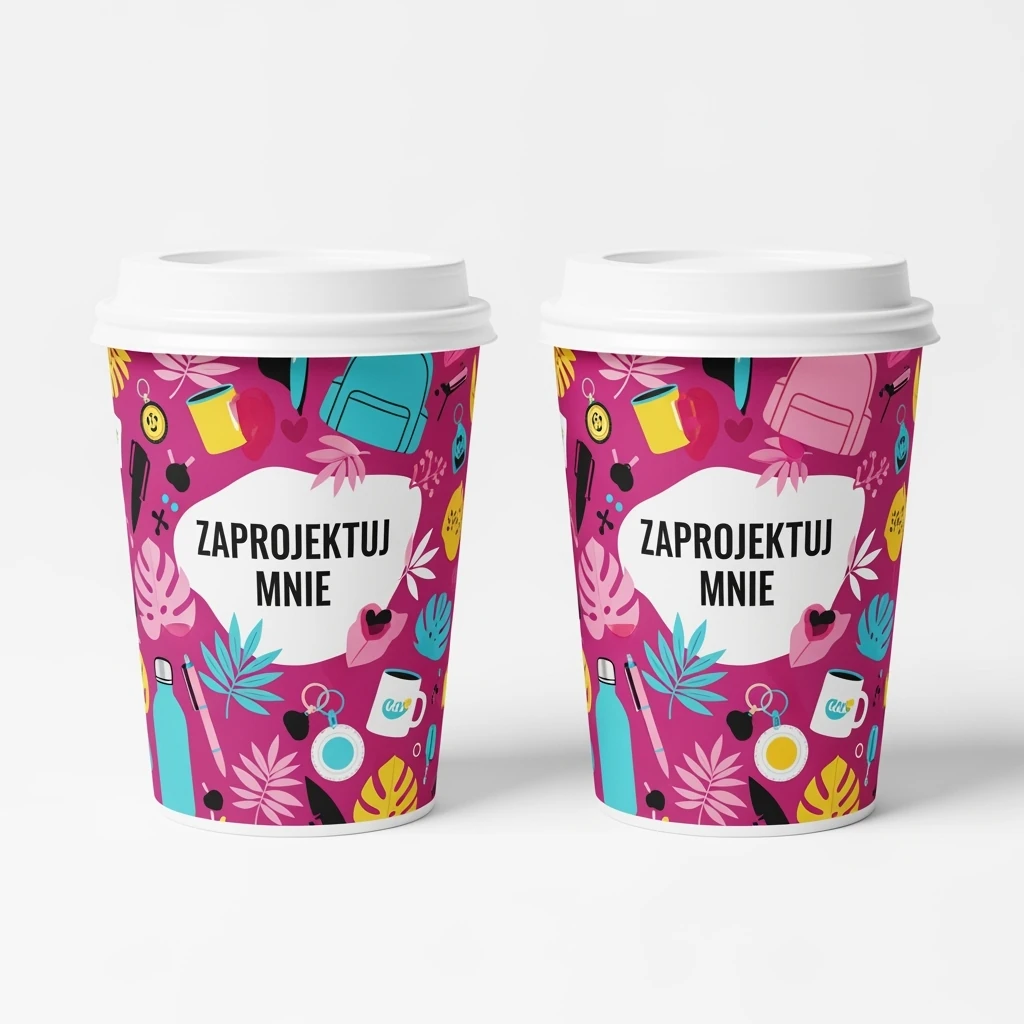 Gadżet reklamowy - 500x Kubek jednorazowy papierowy 330 ml