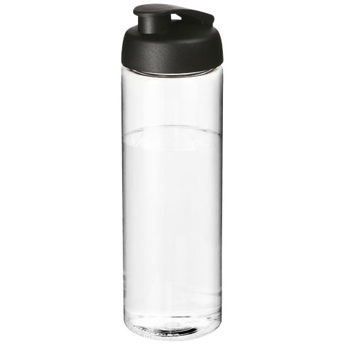 Bidon H2O Vibe o pojemności 850 ml z otwieranym wieczkiem Przezroczysty-Czarny 21009400 