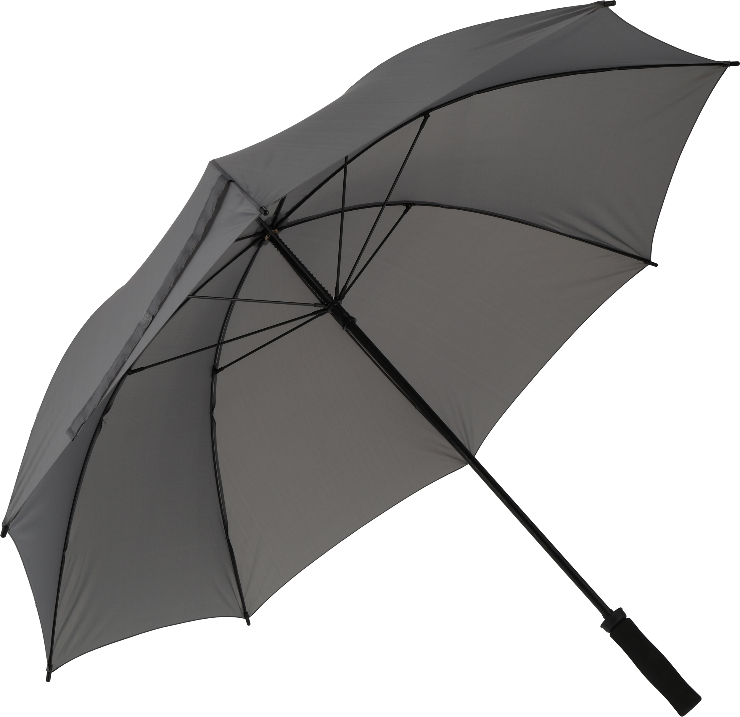 Parasol manualny XL Ø130 cm HURRICAN Szary 518707 