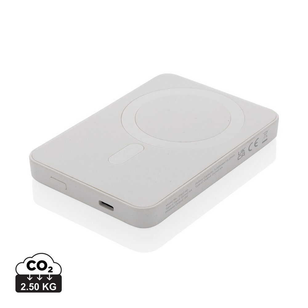 Gadżet reklamowy - Magnetyczny bezprzewodowy power bank 5000 mAh Magnetix