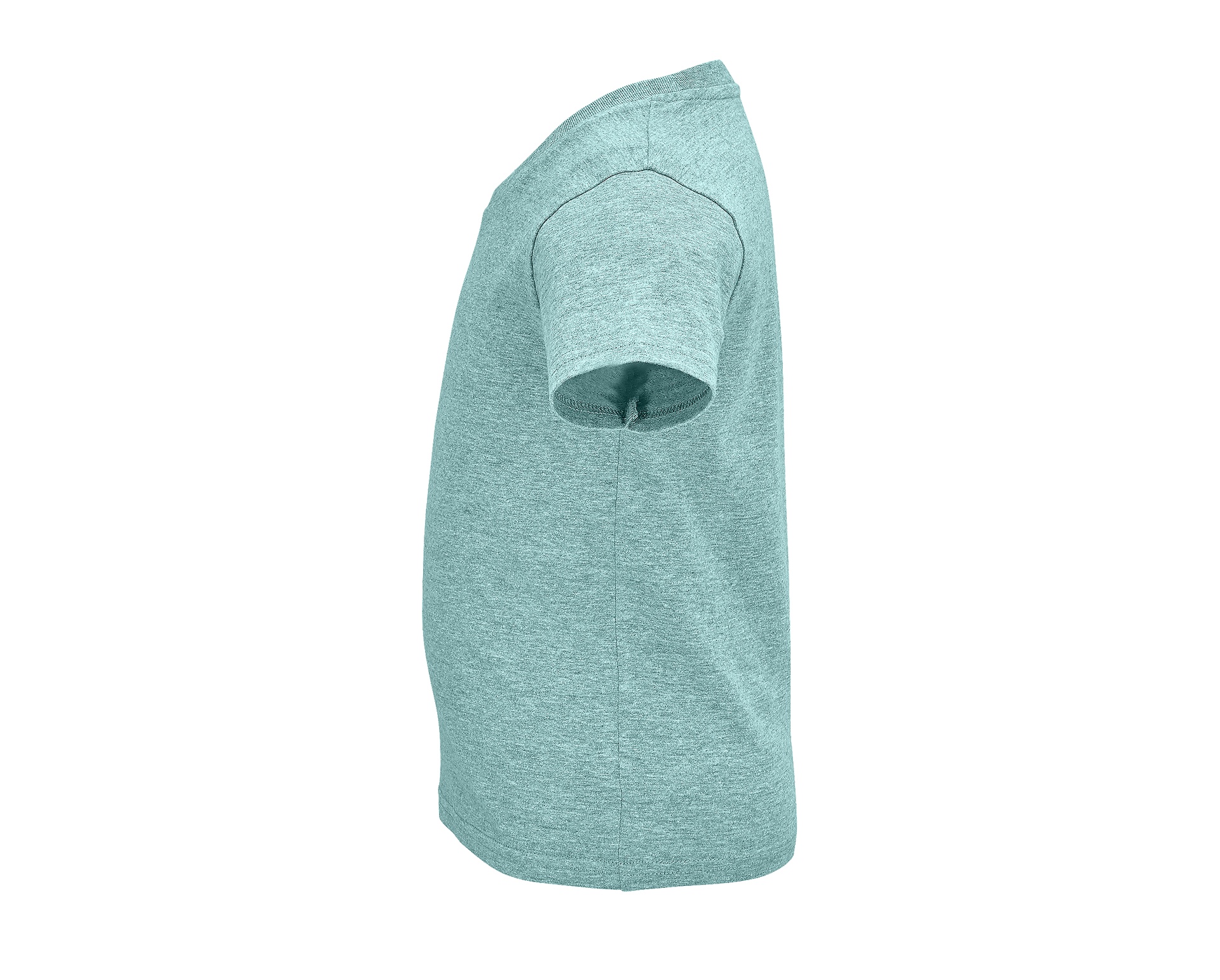 T-shirt Dziecięcy Krótki Rękaw Bawełna Organiczna Heather Light Green L03580-544957 (2)