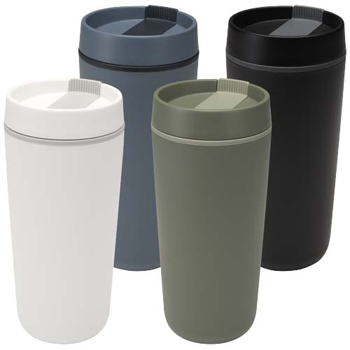 Sedona - kubek plastikowy o pojemności 480 ml, z podwójnymi ściankami Czarny 10095390 (5)