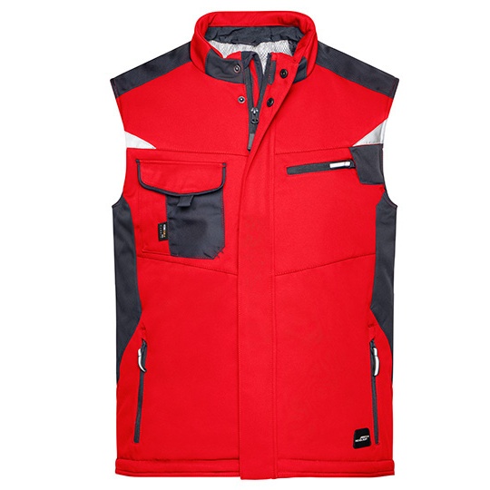 Kamizelka Robocza Softshell Odblaskowa - Navy & Navy Red JN825-530421 