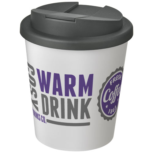 Americano® Espresso 250 ml tumbler with spill-proof lid Biały-Szary 21069905 (1)