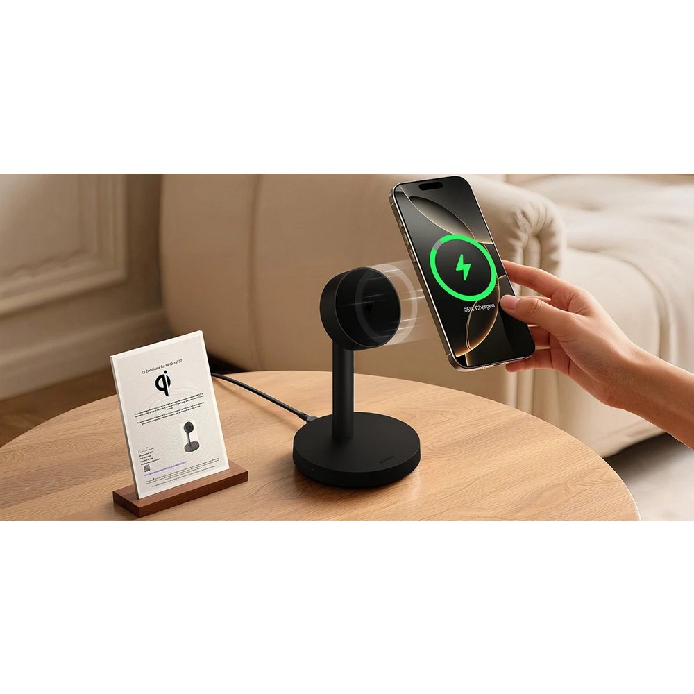 Magnetyczna ładowarka bezprzewodowa 25W Aukey Czarny VAM16-03 (3)