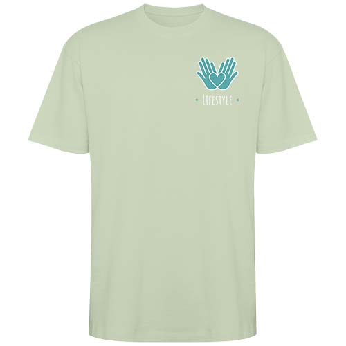 Koszulka Bull, unisex, oversize, z krótkim rękawem Mist Green R65605Q5 (1)