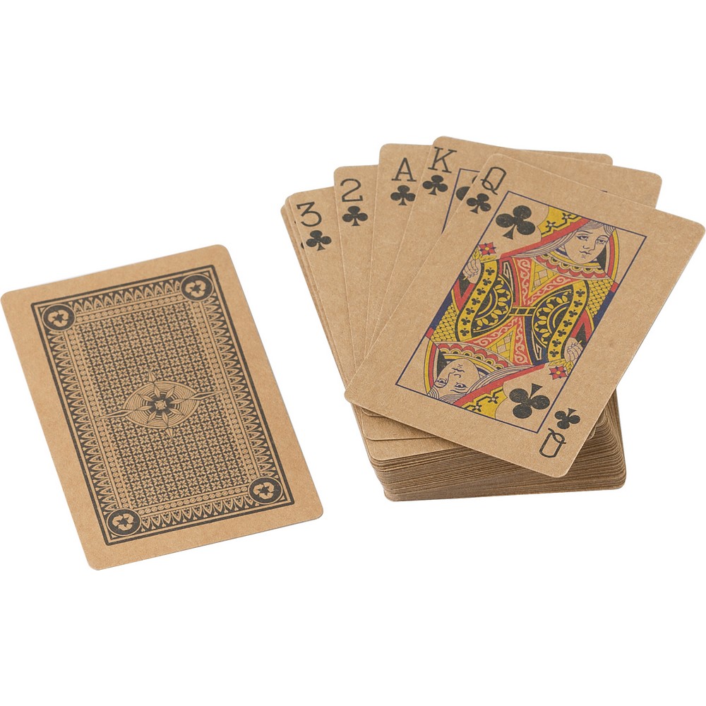 Karty do gry z papieru z recyklingu Brązowy V8306-16 (5)