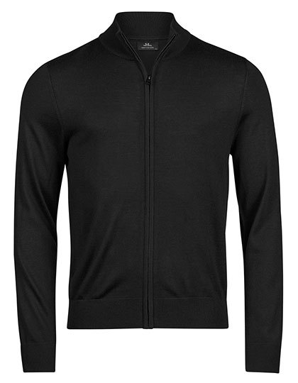 Sweter Rozpinany Dopasowany Welna Poliakryl Black TJ6012-999418 
