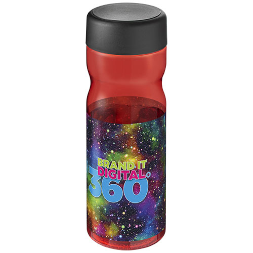 Bidon H2O Active® Base Tritan™ o pojemności 650 ml z zakrętką Czerwony-Czarny 21043803 (1)