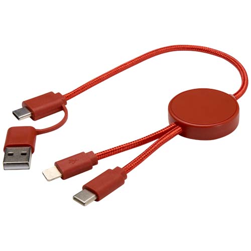 Citala kabel do synchronizacji danych i szybkiego ładowania 5 w 1 27 W o długości 30 cm z tworzyw sztucznych pochodzących z recyklingu Ceglasty 12442732 (6)