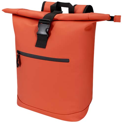 Resi Plus plecak na 15-calowego laptopa o pojemności 18 l z recyklingu, z certyfikatem GRS i zwijaną górną częścią Ceglasty 13009332 