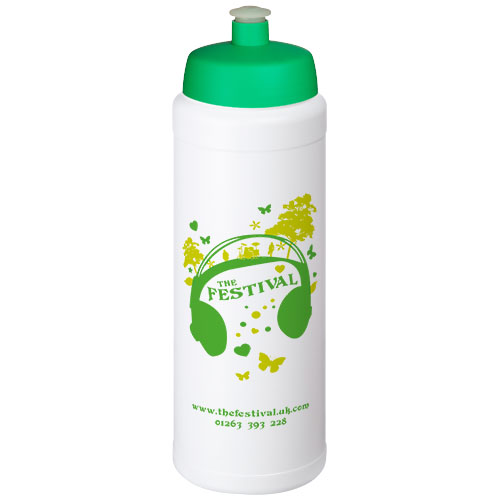 Bidon Baseline® Plus o pojemności 750 ml ze sportowym wieczkiem i uchwytem Biały-Zielony 21068906 (1)