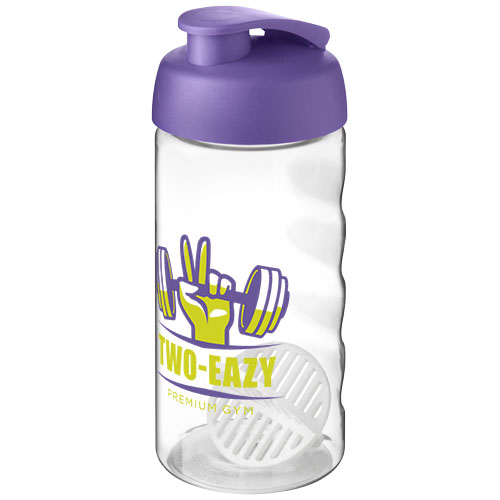 Shaker H2O Active Bop o pojemności 500ml Fioletowy-Przezroczysty 21070437 (1)