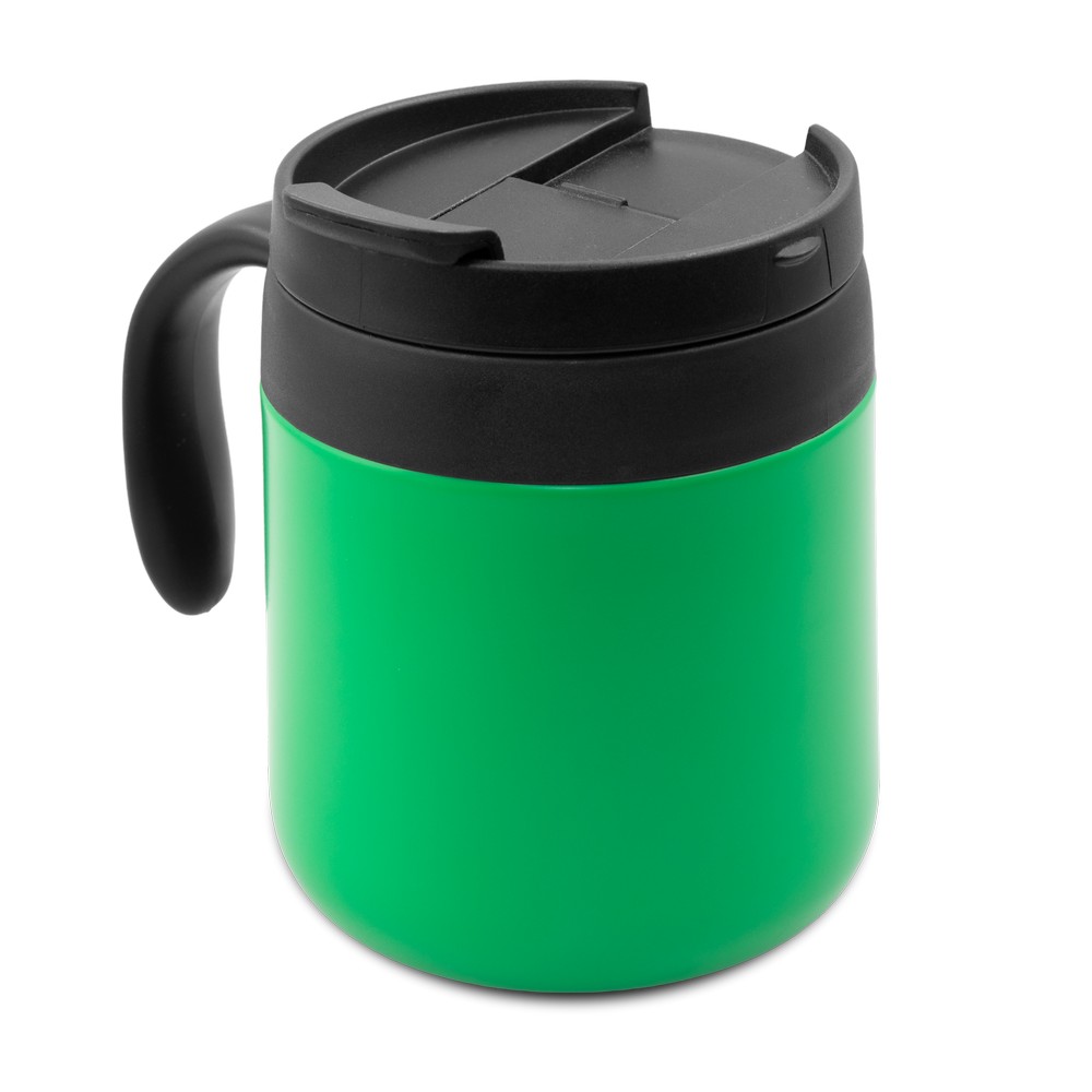 Kubek termiczny 400 ml z rączką | Wyatt Zielony V4838-06 