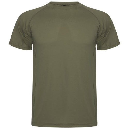 Montecarlo sportowa koszulka męska z krótkim rękawem Militar Green R04255M1 