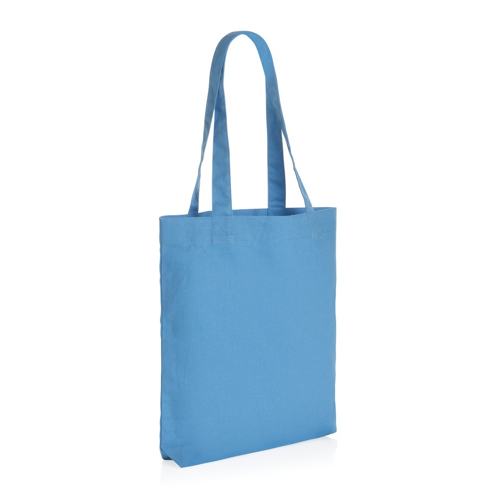 Torba na zakupy AWARE™, bawełna z recyklingu Niebieski P762.945 
