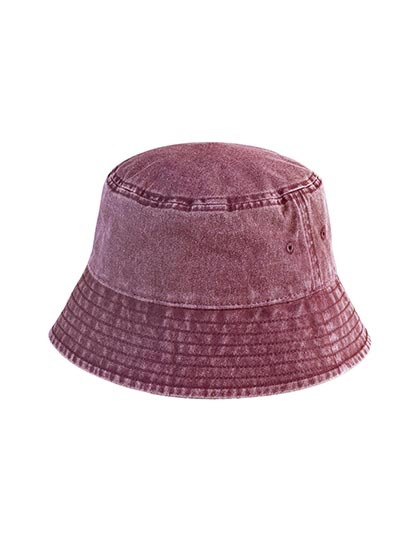 Kapelusz Bucket Denim Vintage Vintage Red CB688-876340 