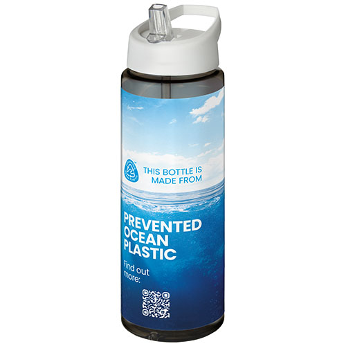 H2O Active® Eco Vibe 850 ml, bidon z dzióbkiem  Węgiel drzewny-Biały 21048601 (1)