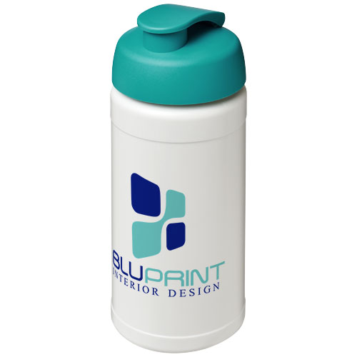 Bidon Baseline® Plus o pojemności 500 ml z wieczkiem zaciskowym Biały-Akwamarynowy 21006805 (1)