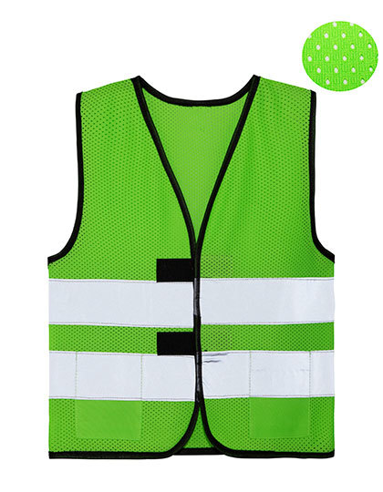 Kamizelka Ochronna Dziecięca Siatkowa Hi-Vis Neon Green KX128K-995307 