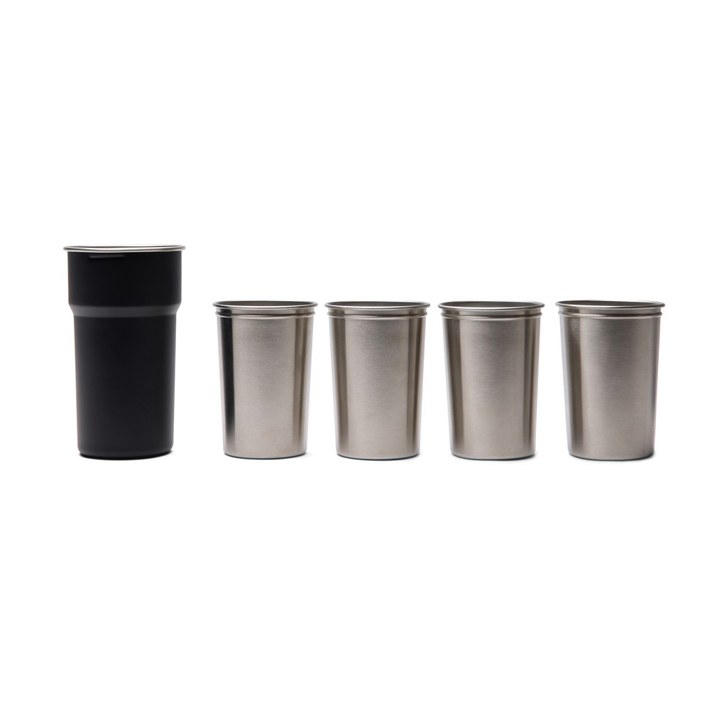 Zestaw kubków podróżnych 250 ml VINGA Parks, 4 el. Black VG675-03 (4)