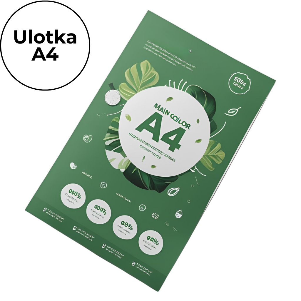 Gadżet reklamowy - 500x Ulotka cięta fullprint