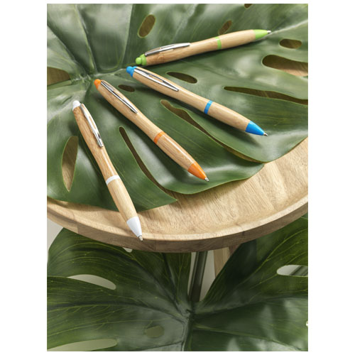 Bambusowy długopis Nash Naturalny-Czarny 10737801 (6)