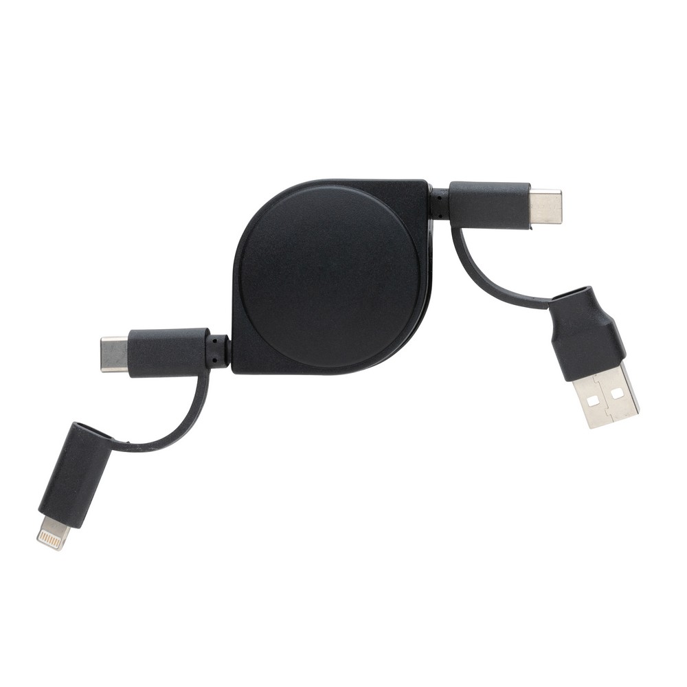 Kabel do ładowania 6 w 1 Czarny P302.661 (2)