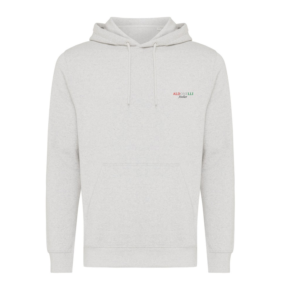 Lekka bluza z kapturem Iqoniq Rila, bawełna z recyklingu Szary T9404.032.4XL (3)