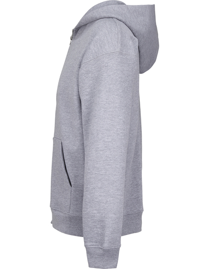 Bluza Rozpinana z Kapturem Szczotkowany Polar Grey Melange L04818-996435 (4)