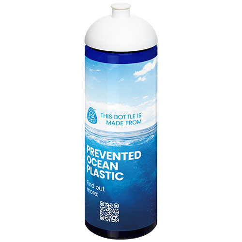 H2O Active® Eco Vibe 850 ml, bidon z kopułową pokrywką  Niebieski-Biały 21048405 (1)