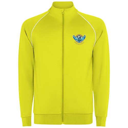 Męska bluza Valier z zamkiem błyskawicznym na całej długości Fluorescencyjny żółty R04371C1 (1)