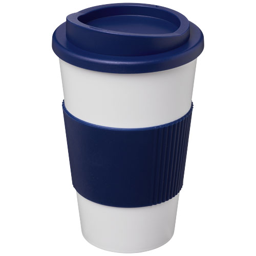 Americano® 350 ml termoizolowany kubek z uchwytem Niebieski-Biały 22000298 