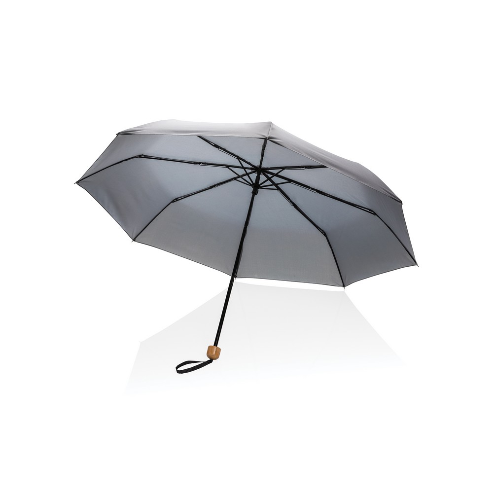 Mały bambusowy parasol 20.5" AWARE™ RPET Szary P850.572 