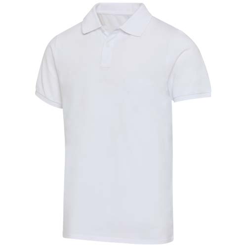 Beryl naturalna koszulka polo z recyklingu z krótkim rękawem, unisex, o gramaturze 220 g/m² Biały 39558010 