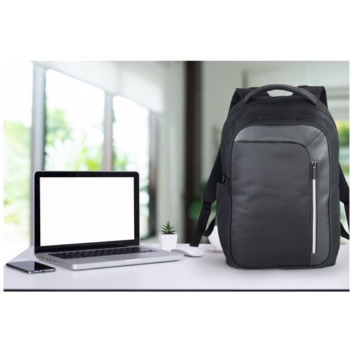 Plecak na laptop 15" Vault RFID Melanż szary-Czarny 12021701 (6)
