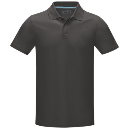 Męska organiczna koszulka polo Graphite z certyfikatem GOTS Szary sztormowy 37508890 (3)