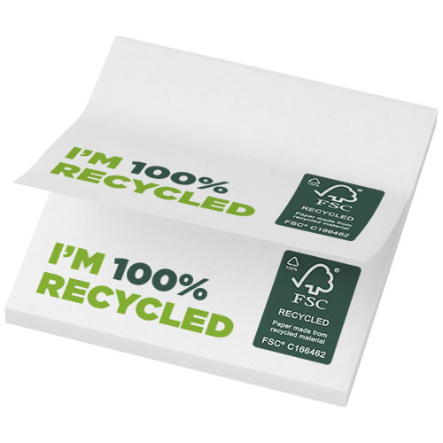 Gadżet reklamowy - 250x Karteczki samoprzylepne z recyklingu o wymiarach 75 x 75 mm Sticky-Mate®