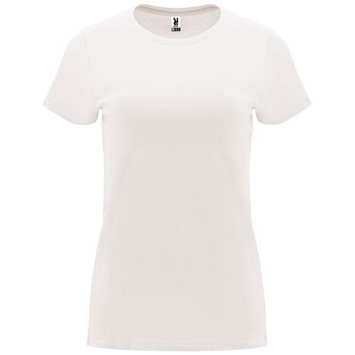 Capri koszulka damska z krótkim rękawem Vintage White R66832C5 