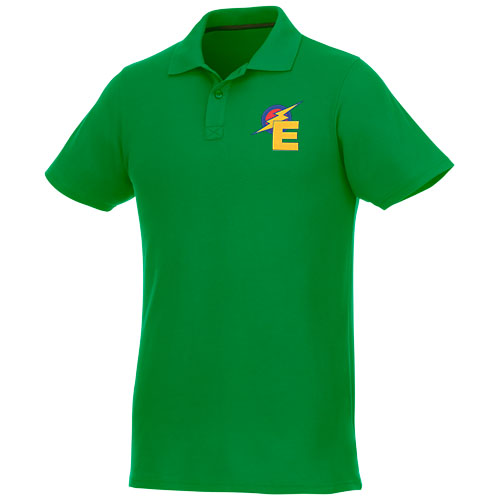 Helios - koszulka męska polo z krótkim rękawem Zielona paproć 38106690 (1)